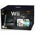 Con wii negra + wii mario kart + wii volante - 045496342937