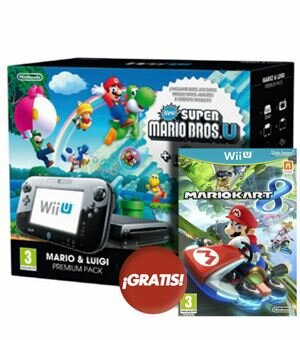 Con wiiu premium + new super mario u + new super luigi u - 045496311346C