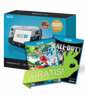 Con wiiu negra premium + nintendo land - 045496311070