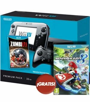 Con wiiu negra premium + zombiu - 045496311148C