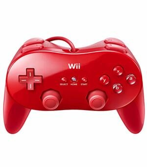 Wii mando clasico pro rojo - 045496352332