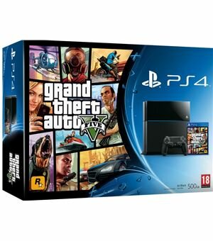 Con ps4 500 gb + grand theft auto v - 711719874218