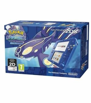 Con 2ds azul transparente + pokemon zafiro alfa - 045496502430B