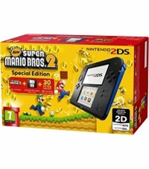 Con 2ds negra/azul + new super mario bros 2 - 045496502515