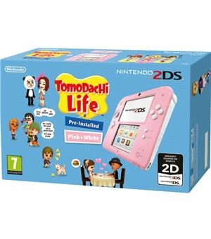 Con 2ds hw rosa + tomodachi life (preinstalado) - 045496502478B