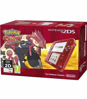 Con 2ds rojo transparente + pokemon rubi omega - 045496502409B