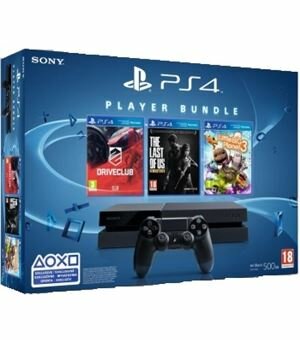 Con ps4 500gb + little big planet 3+the last of us+drive club - 711719892717