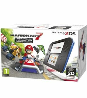 Con 2ds hw azul + mario kart 7 (preinstalado) - 045496502638C