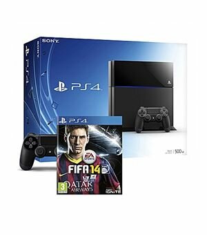 Con ps4 500gb + fifa 14 ps4 - 08431305021261B