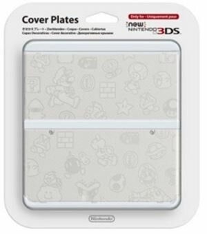 New 3ds cubierta 12 mario blanco - 045496510305