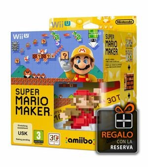 Wiiu super mario maker + artbook + amiibo mario 30 aniversario - 045496334888