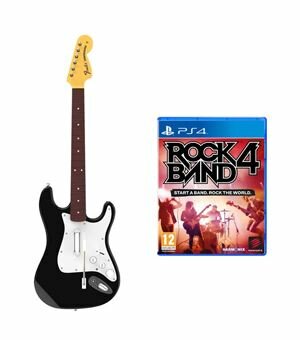 Ps4 rock band 4 + guitarra stratocaster - 0728658047832