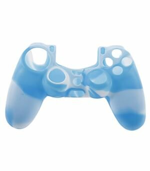 Ps4 funda silicona azul claro y blanco - ACO PS4 F AZULCLB