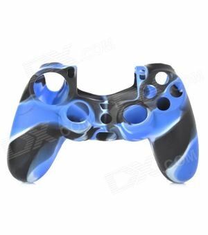 Ps4 funda silicona azul negro y blanco - ACO PS4 F AZNEBL