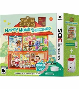 3ds animal crossing happy home designer+1 tarjeta amiibo+lector/escritor c - 045496528218