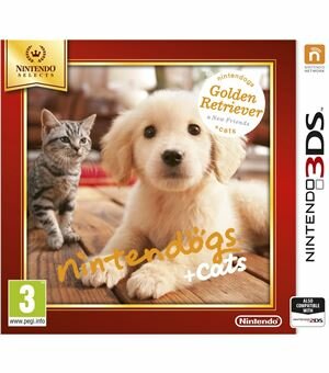 3ds nintendogs + gatos: golden retiever selects - 045496528577