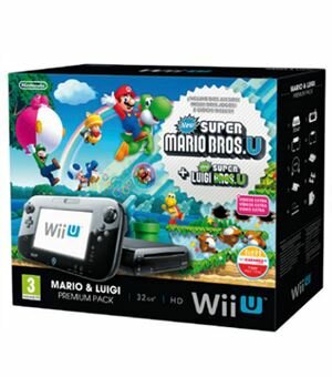 Con wiiu premium + new super mario u + new super luigi u - 045496311346