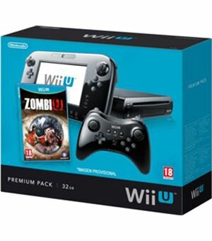 Con wiiu negra premium + zombiu - 045496311148