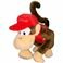 Toy diddy kong mario party peluche 24 cm - 4905330810595