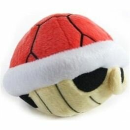 Toy concha roja mario kart peluche 10 cm