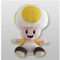 Toy peluche súper mario 17cm toad amarillo - 5016743102395