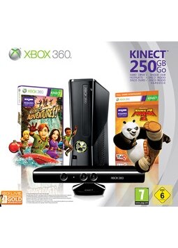 360 250GB + KINECT + KUNG FU PANDA 2