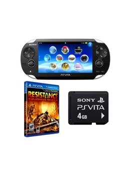 PSP PSVITAITA WIFI +VOUCHER RESISTANCE +4GB MEMORY